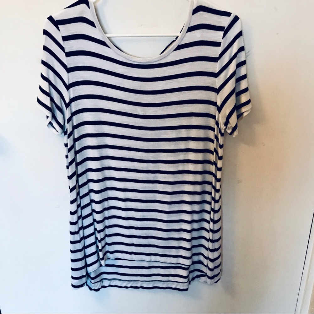 Striped old navy tshirt with back detail
